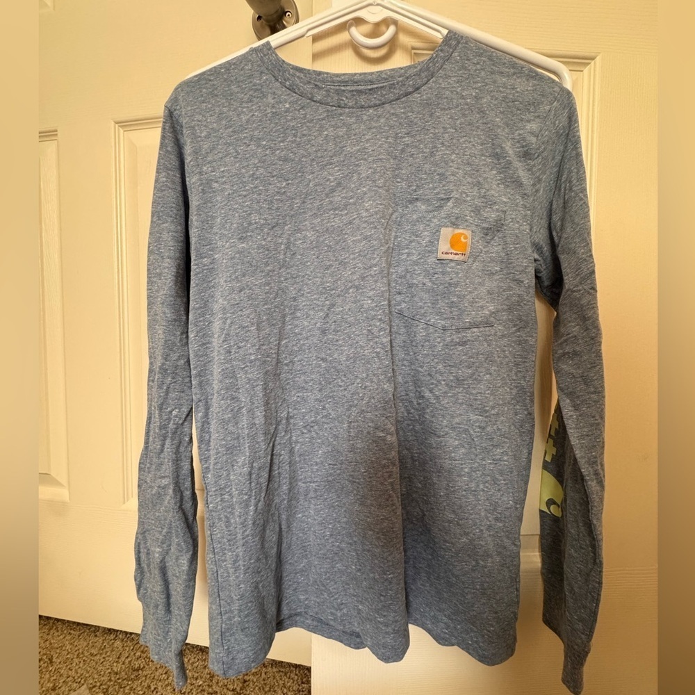 Carhartt Blue Long Sleeve Shirt with Pocket